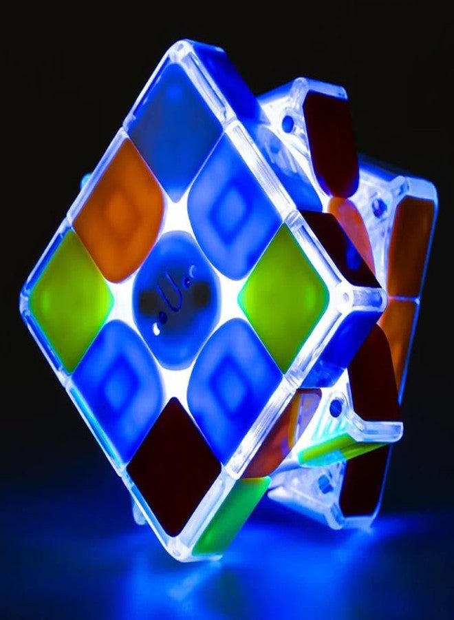 HAWKISTER Sengso Lustrous Light-Up 3x3 Speed Cube (Magnetic), 6+ Years - Image 1